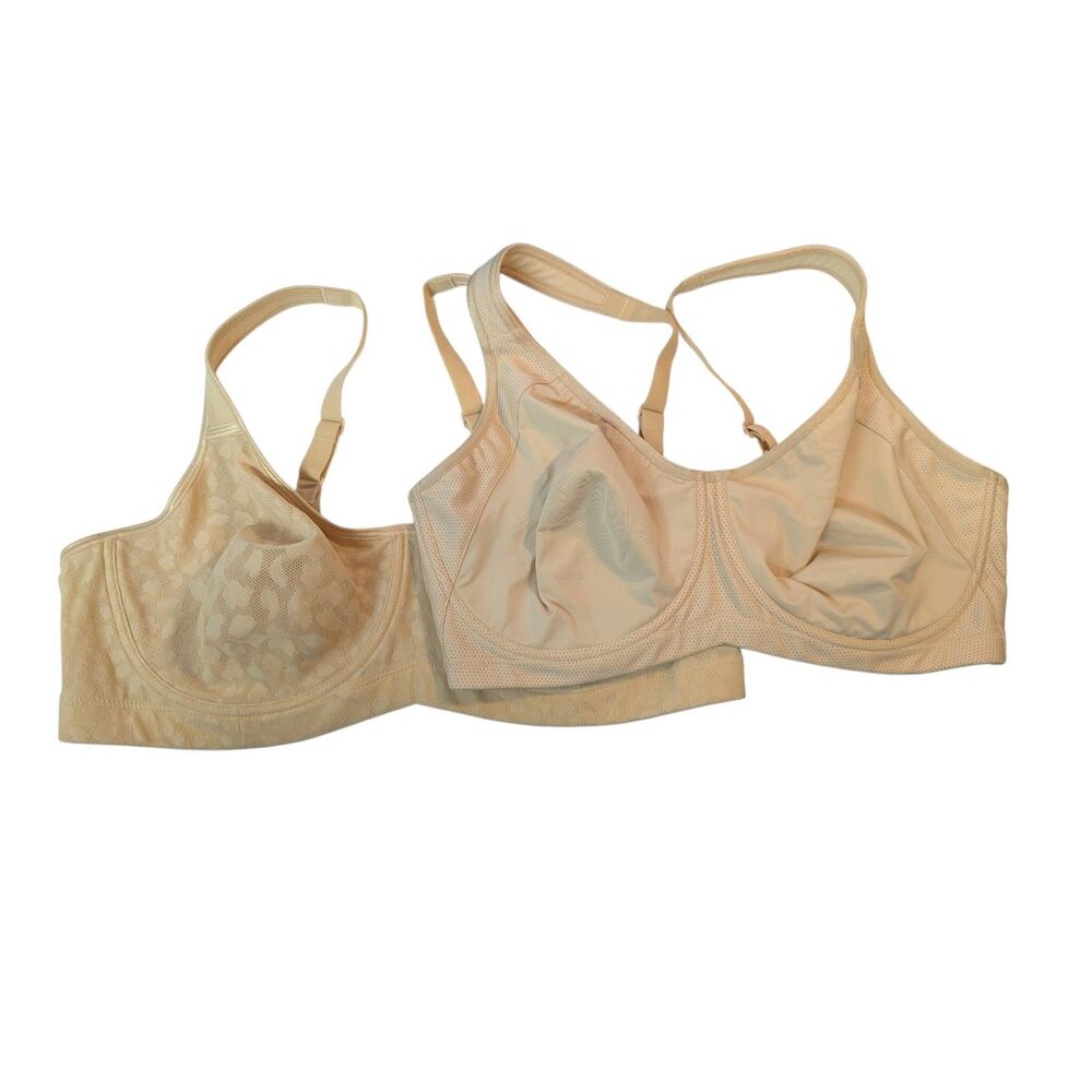 Set of 2 Title Nine Women’s Size 36DD Underwire Bra Nude Beige Excellent EUC